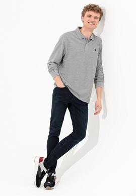 Erkek Gri Melanj Basic Sweatshirt - 50253121013