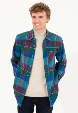 Erkek Kobalt Mavi Uzun Kollu Gömlek - 50254161017