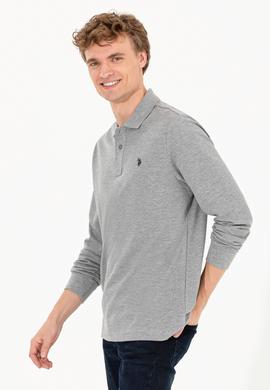 Erkek Gri Melanj Basic Sweatshirt - 50253121013