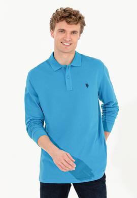 Erkek Kobalt Mavi Basic Sweatshirt - 50253121126