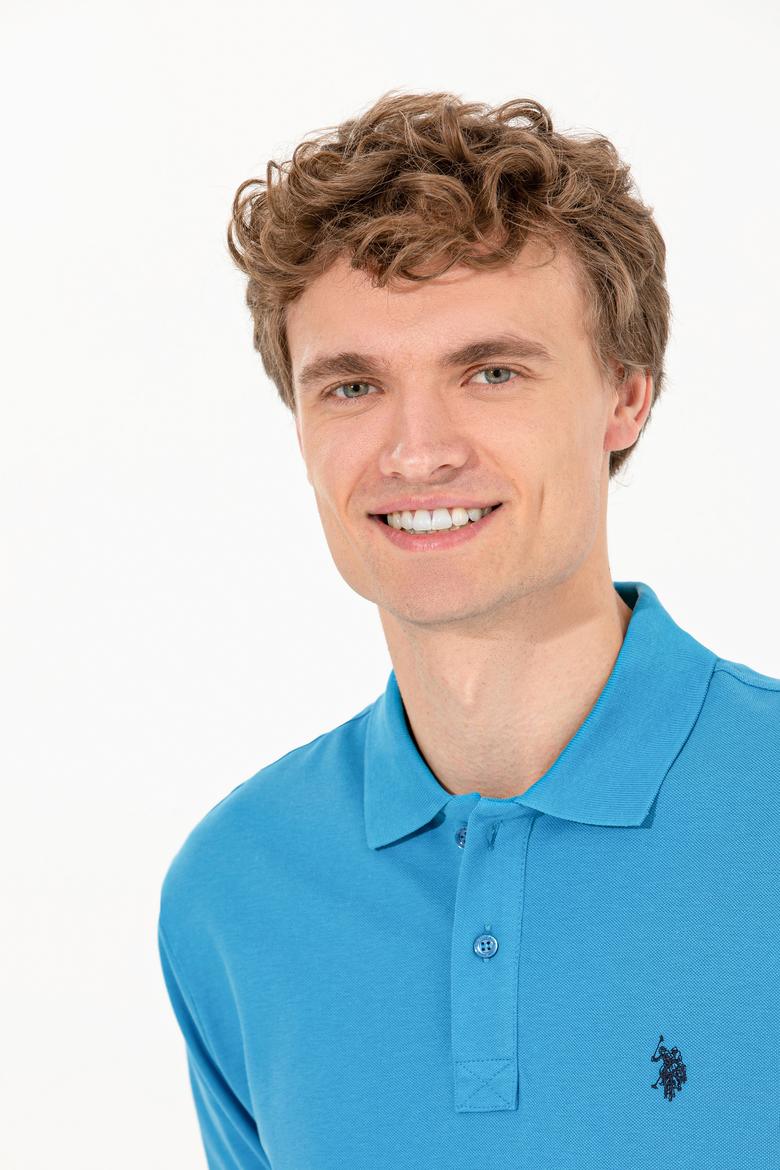 Erkek Kobalt Mavi Basic Sweatshirt - 50253121126