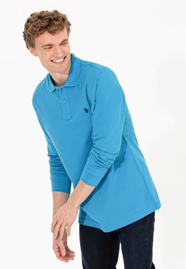 Erkek Kobalt Mavi Basic Sweatshirt - 50253121126