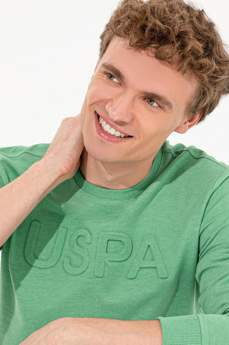 Erkek Mint Melanj Sweatshirt