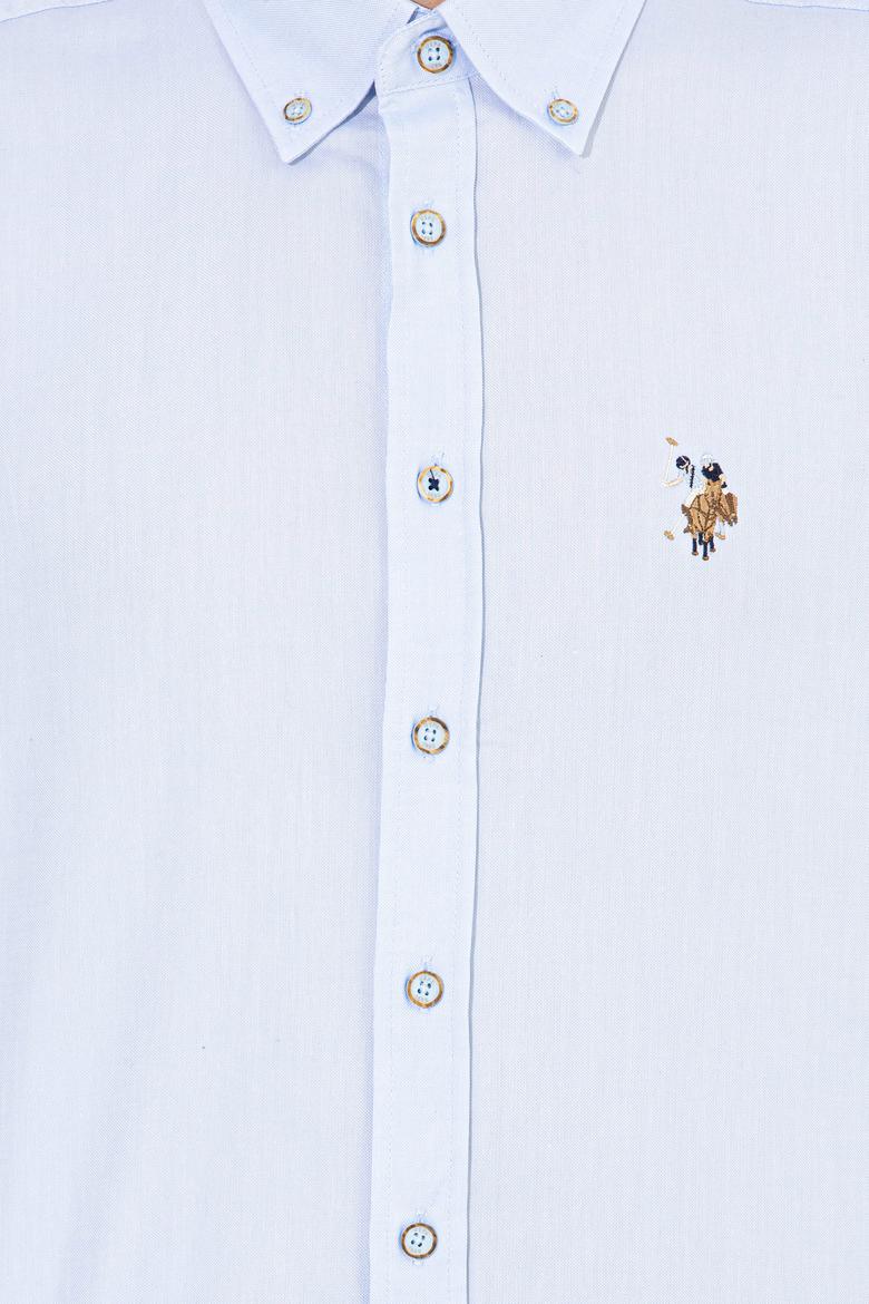 Erkek Açık Mavi Uzun Kollu Basic Gömlek - 50256694010