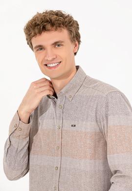 Erkek Taş Uzun Kollu Gömlek - 50254570014