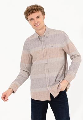 Erkek Taş Uzun Kollu Gömlek - 50254570014