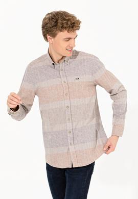 Erkek Taş Uzun Kollu Gömlek - 50254570014