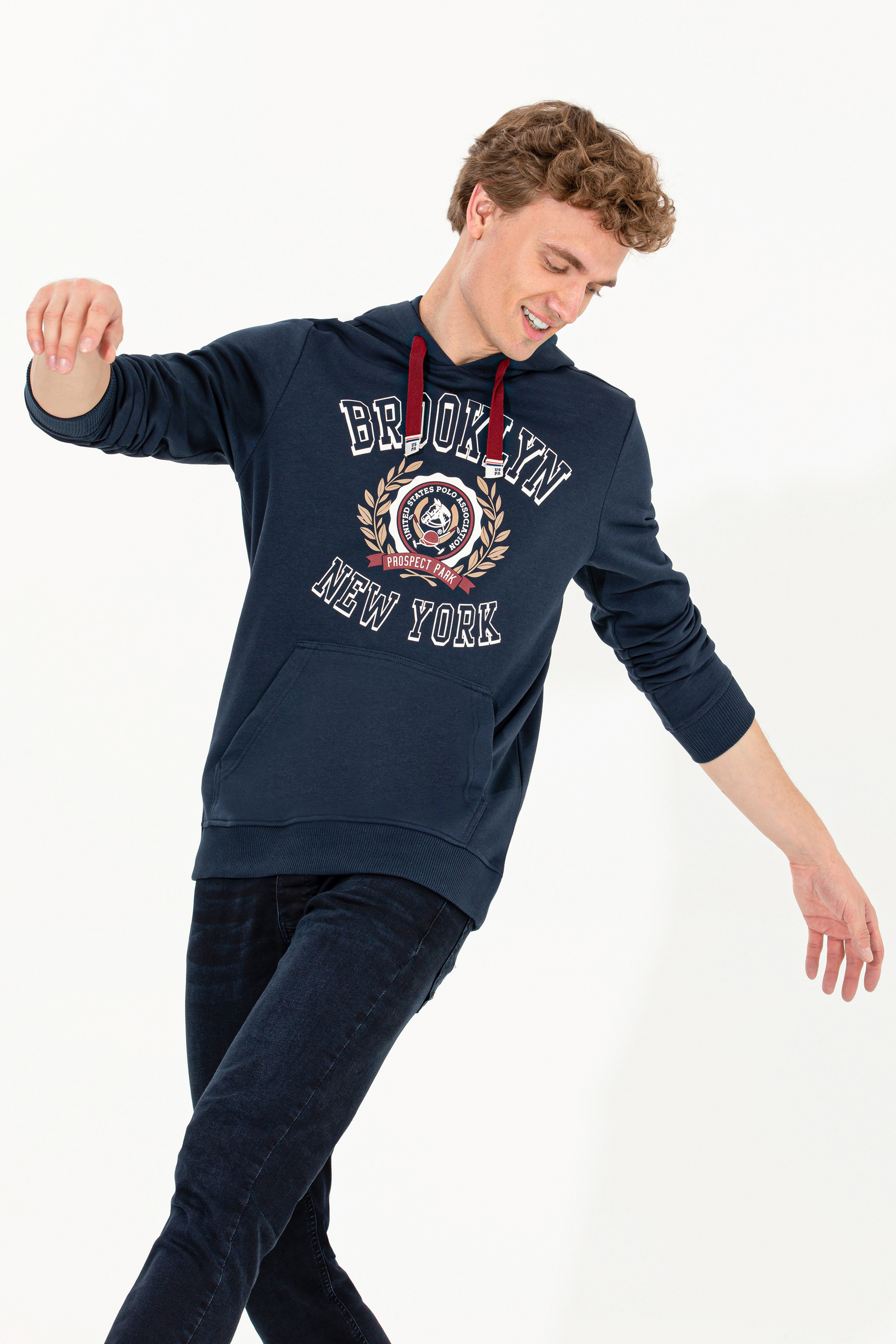 Erkek Lacivert Sweatshirt - Image 3