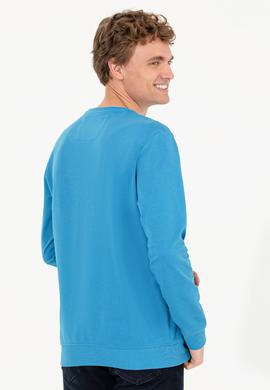 Erkek Kobalt Mavi Sweatshirt - 50253261005