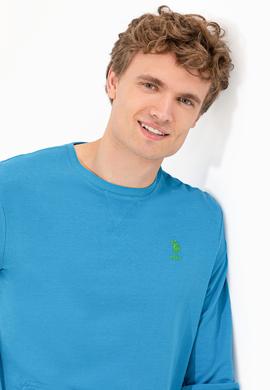 Erkek Kobalt Mavi Sweatshirt - 50253261005