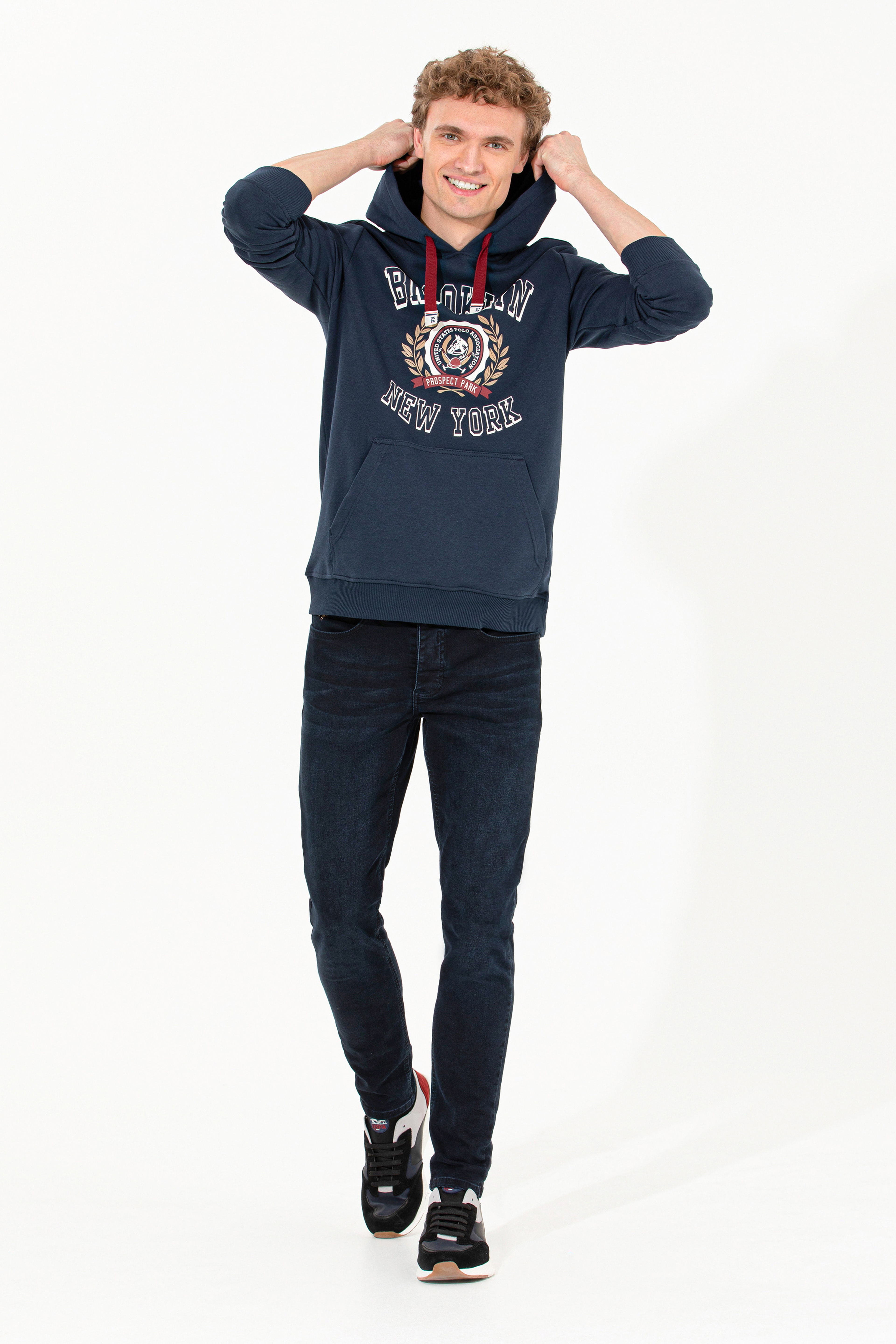 Erkek Lacivert Sweatshirt - Image 4