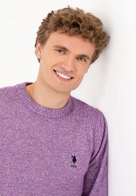 Erkek Menekşe Bisiklet Yaka Triko Kazak - 50256668009