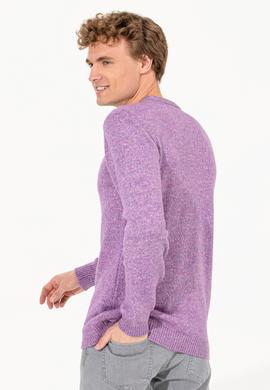 Erkek Menekşe Bisiklet Yaka Triko Kazak - 50256668009