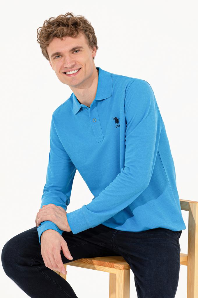 Erkek Mavi Melanj Sweatshirt