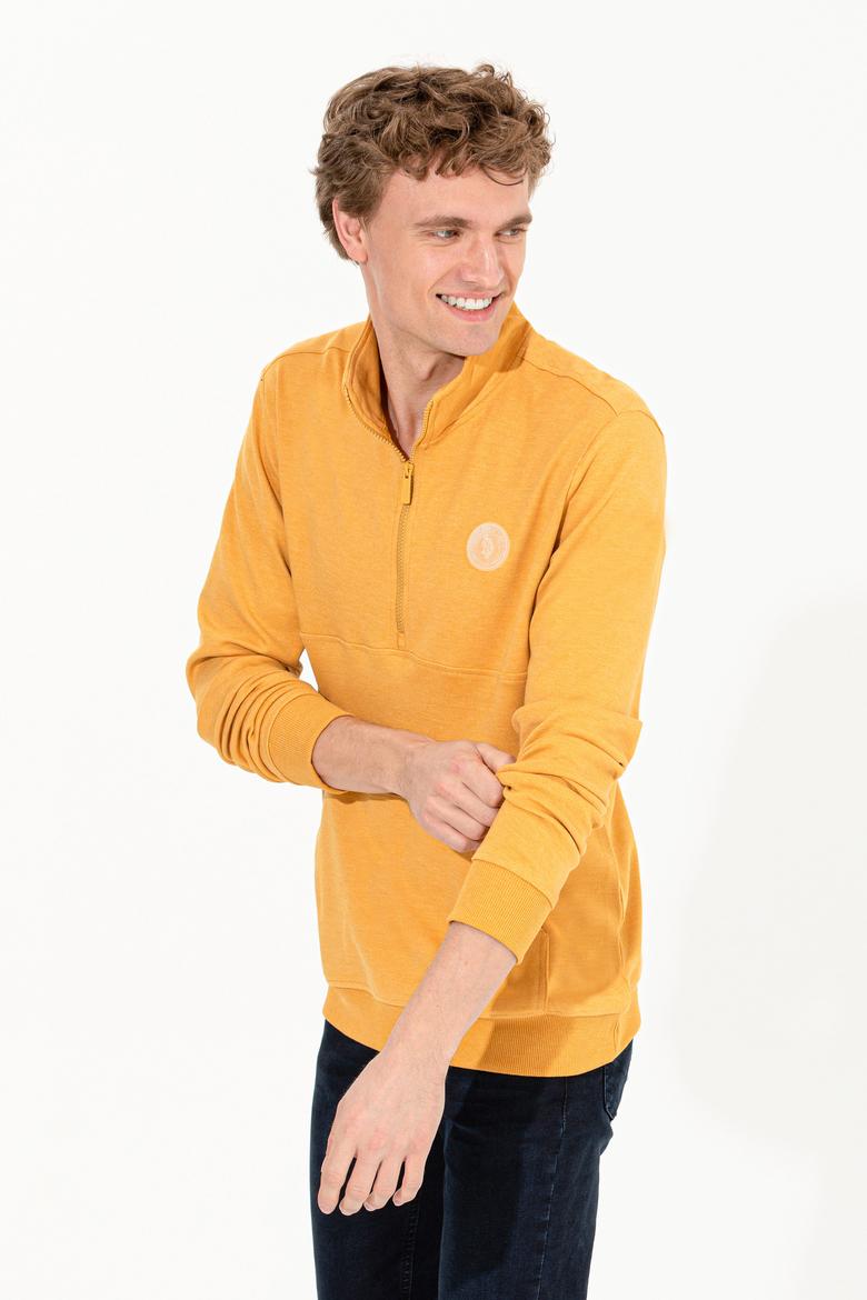 Erkek Safran Melanj Sweatshirt - 50256328032