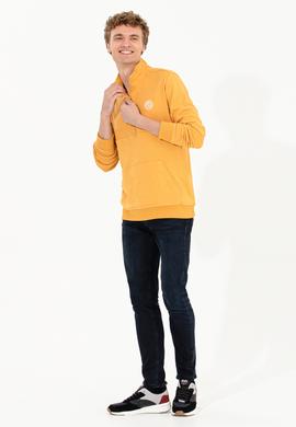Erkek Safran Melanj Sweatshirt - 50256328032