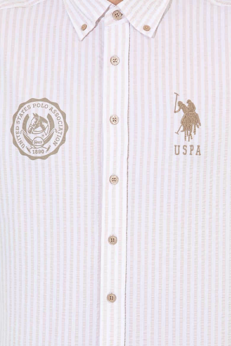 Erkek Taş Çizgili Beyaz Gömlek - 50256942008