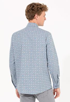 Erkek Mavi Uzun Kollu Gömlek - 50254083028