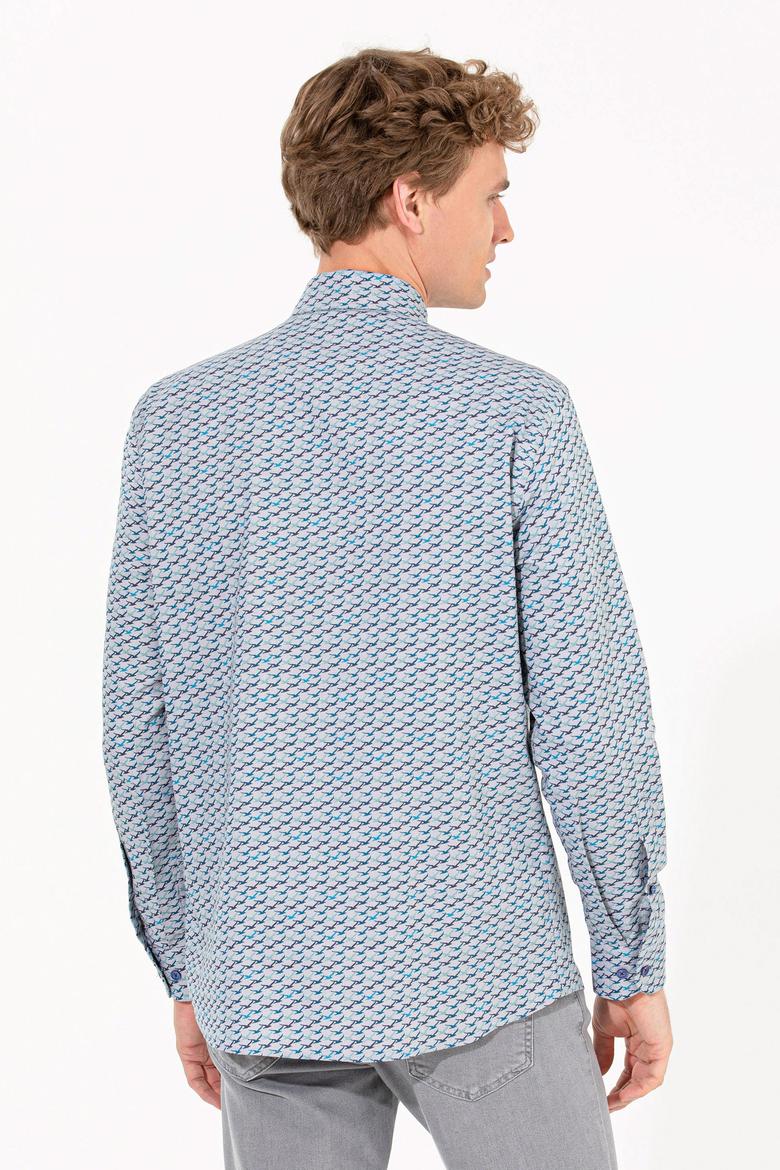 Erkek Mavi Uzun Kollu Gömlek - 50254083028