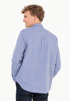 Erkek Mavi Uzun Kollu Gömlek - 50256988030