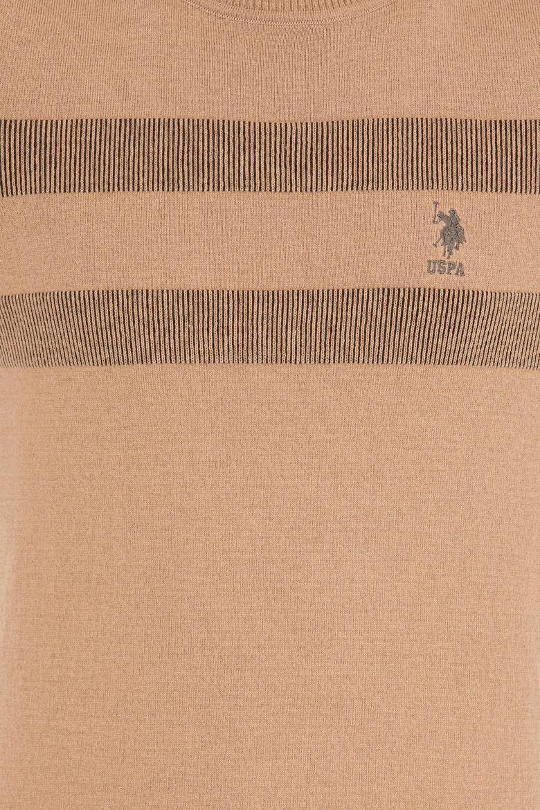 Erkek Camel Melanj Balıkçı Yaka Triko Kazak - 50260561018