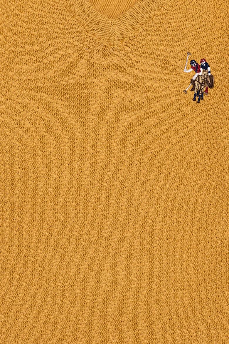 Erkek Çocuk Safran Bisiklet Yaka Triko Kazak - 50255664026