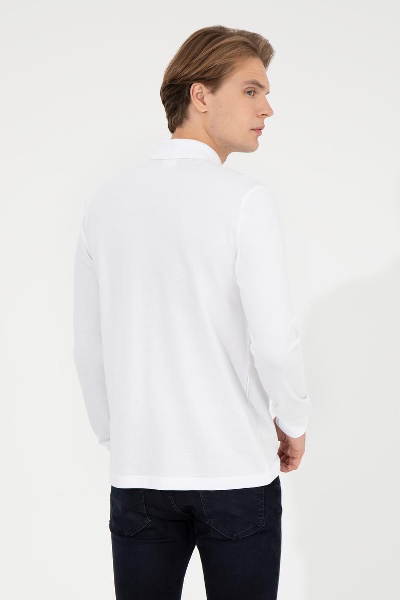 Erkek Beyaz Basic Sweatshirt - 50253121007