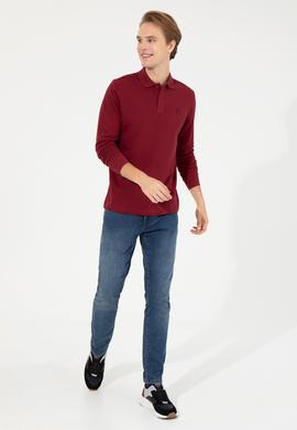 Erkek Vişne Basic Sweatshirt - 50253121115