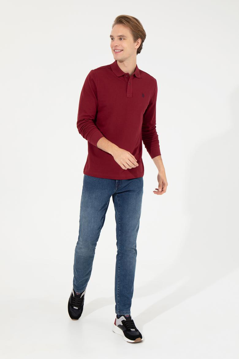 Erkek Vişne Basic Sweatshirt - 50253121115