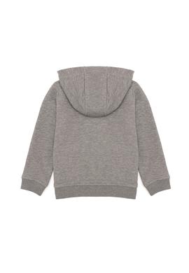 Erkek Çocuk Gri Melanj Basic Sweatshirt - 50254533078