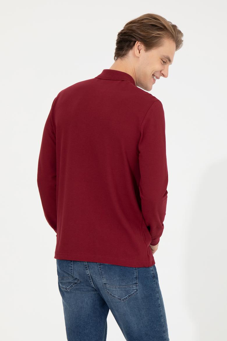 Erkek Vişne Basic Sweatshirt - 50253121115