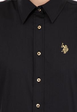 Kadın Siyah Uzun Kollu Basic Gömlek - 50256721030