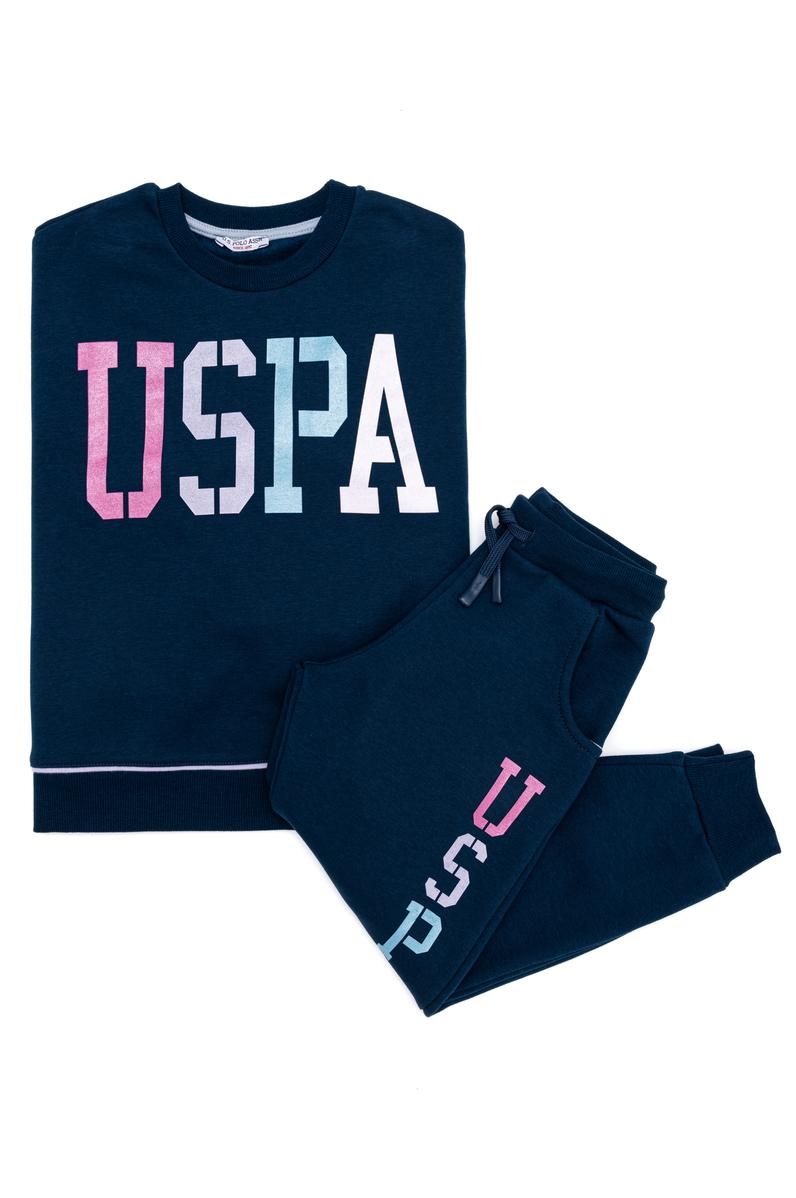 Kız Çocuk Saks Pijama Takımı