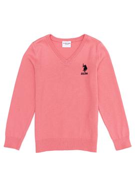 Kız Çocuk Açık Pembe Basic Kazak - 50255540035