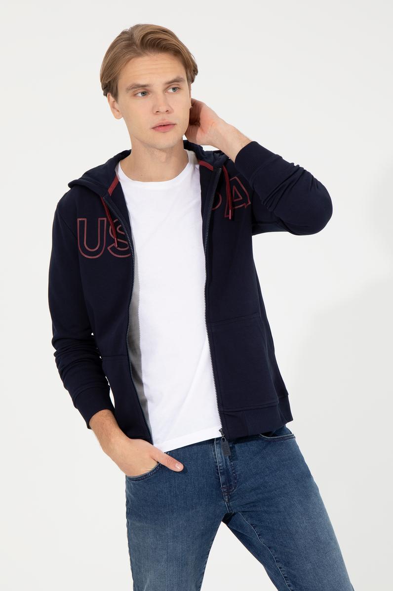 Erkek Lacivert Örme Hırka