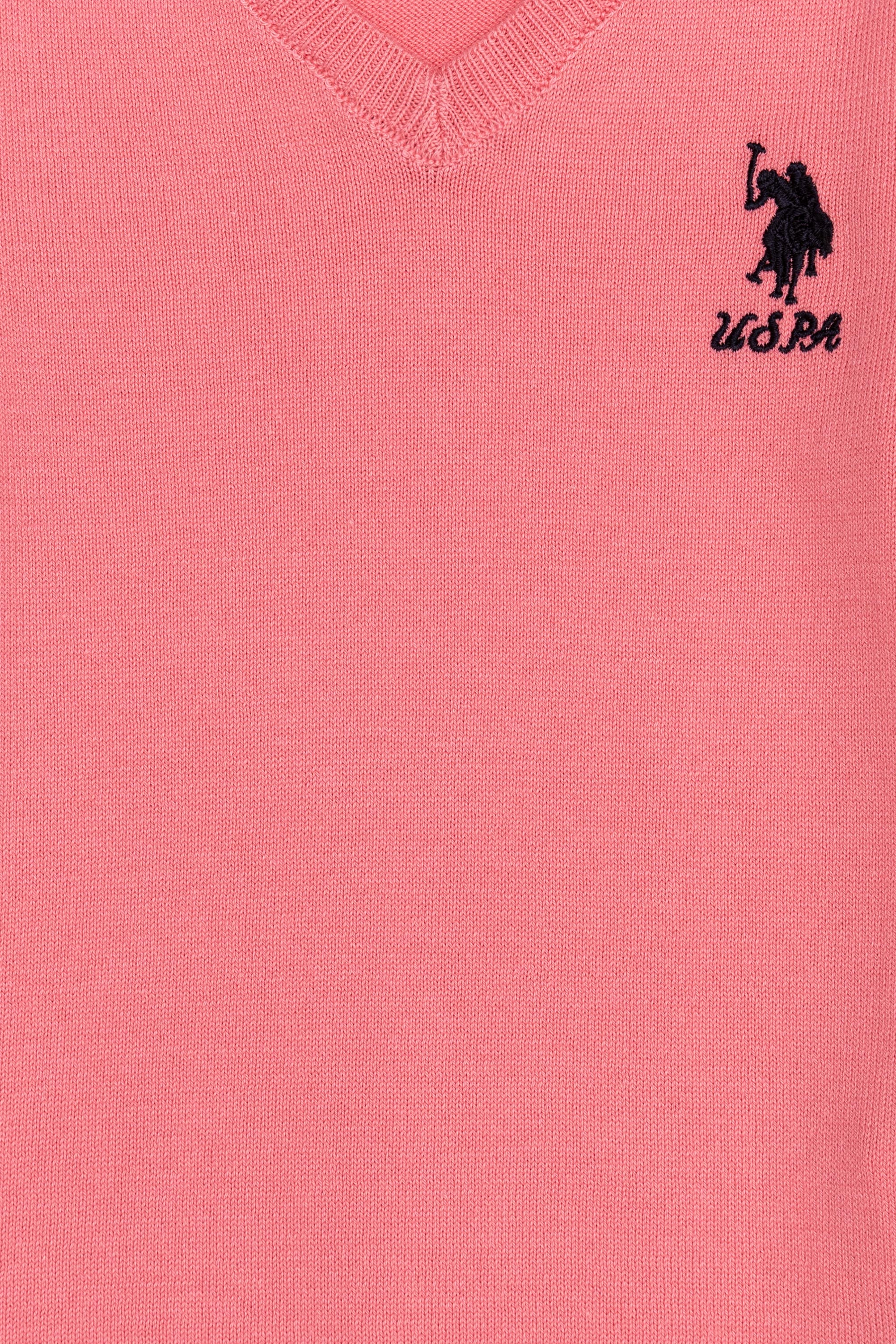 Kız Çocuk Açık Pembe Basic Kazak - Image 3