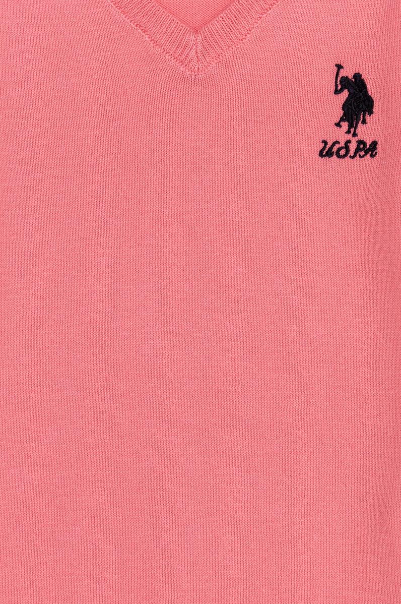 Kız Çocuk Açık Pembe Basic Kazak