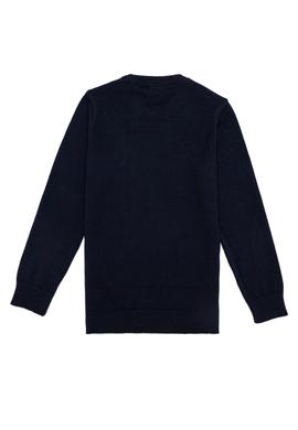 Erkek Çocuk Lacivert Bisiklet Yaka Triko Kazak - 50255273011