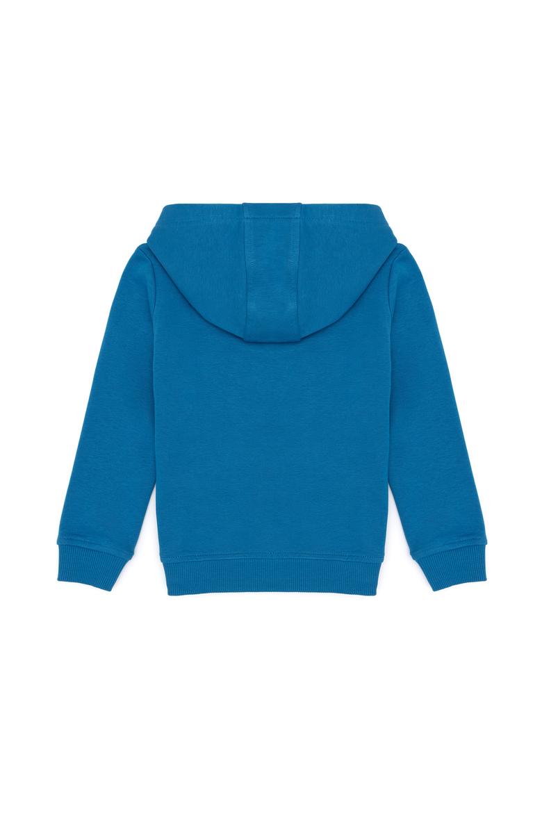 Erkek Çocuk Kobalt Mavi Basic Sweatshirt - 50261725017