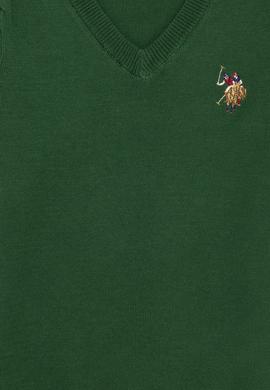 Erkek Çocuk Yeşil Bisiklet Yaka Triko Kazak - 50255777028