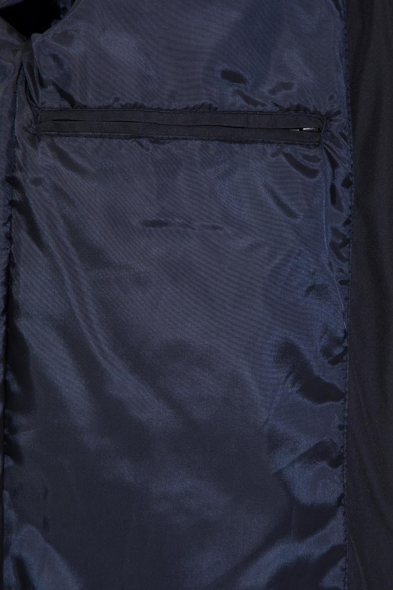 Erkek Lacivert Deri Ceket - 50259132016