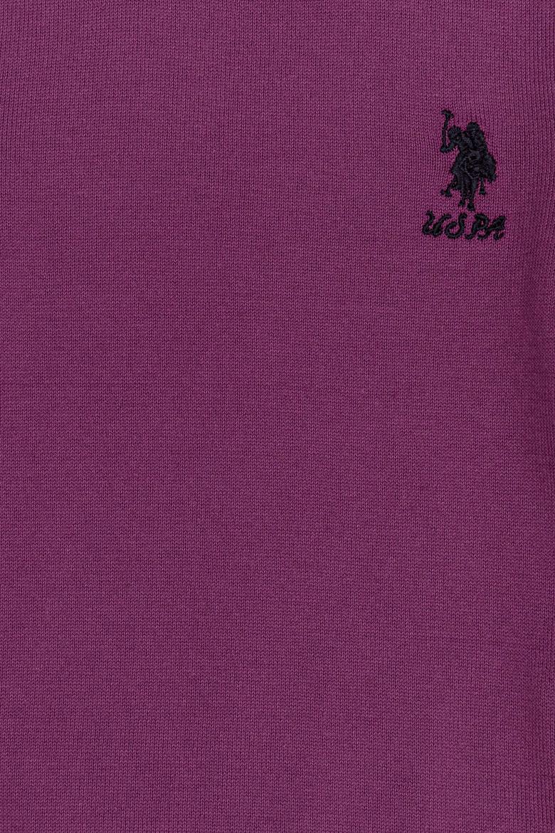 Kız Çocuk Menekşe Bisiklet Yaka Basic Kazak - 50252446017