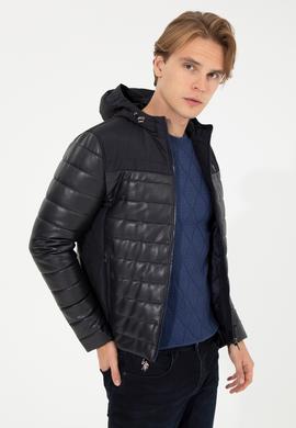 Erkek Lacivert Deri Ceket - 50259132016