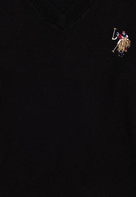 Erkek Çocuk Siyah Bisiklet Yaka Triko Kazak - 50255777022