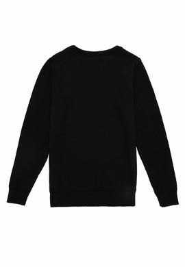 Erkek Çocuk Siyah Bisiklet Yaka Triko Kazak - 50255777022