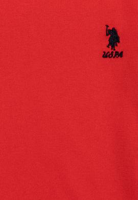 Kız Çocuk Kırmızı Basic Bisiklet Yaka Kazak - 50252446012