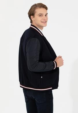 Erkek Lacivert Kaşe Kaban - 50254561003