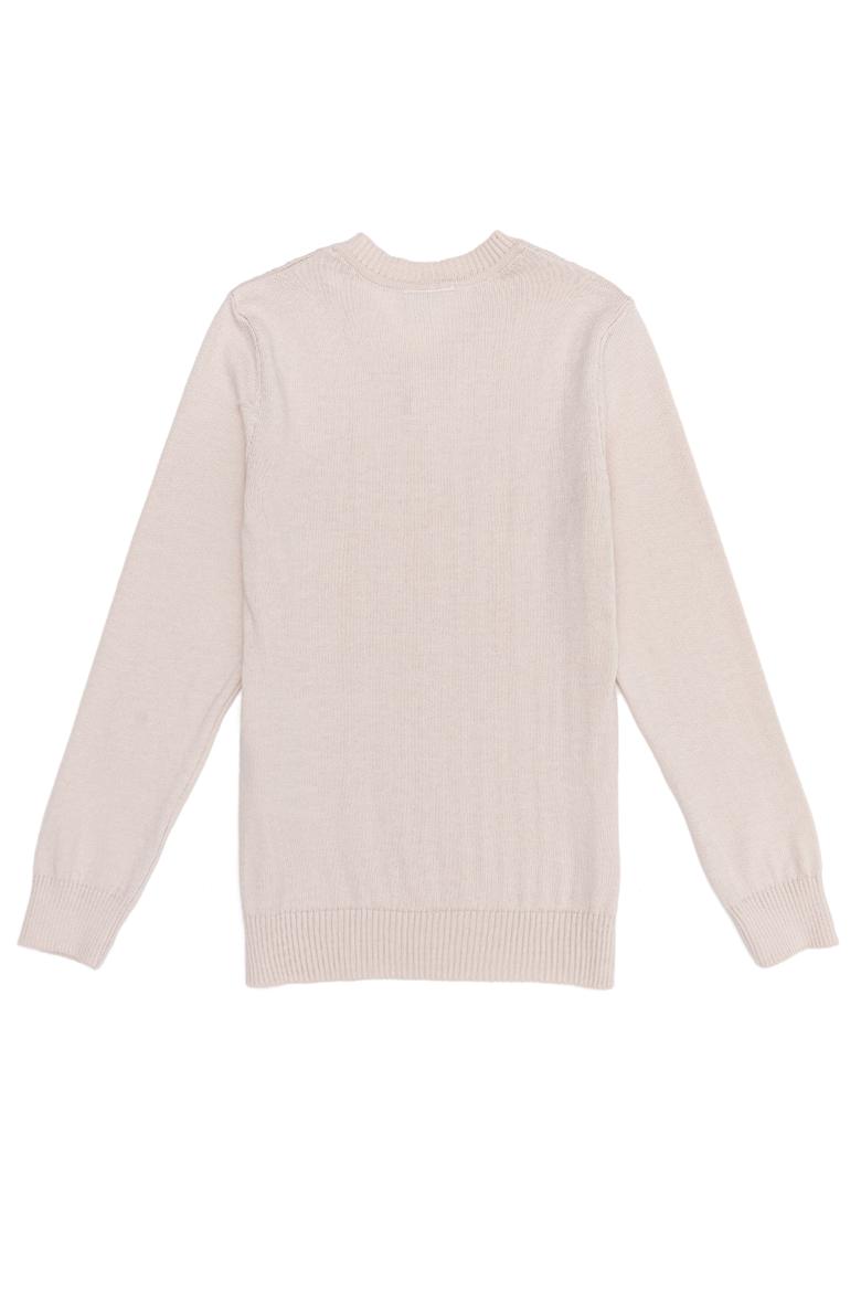 Kız Çocuk Krem Basic Kazak - 50255649042