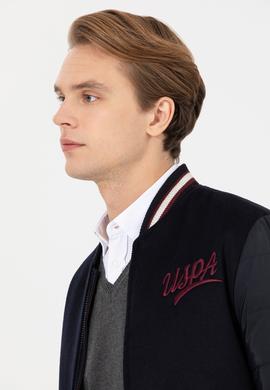 Erkek Lacivert Kaşe Kaban - 50254561003