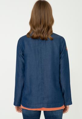 Kadın Koyu Mavi Jean Gömlek - 50238220003